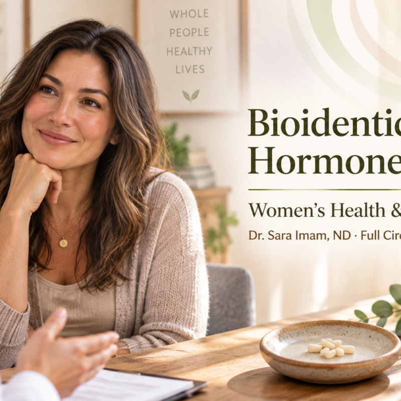 Bioidentical hormone pellets, women's health and primary care with Dr. Sara Imam, ND at Full Circle Natural Medicine
